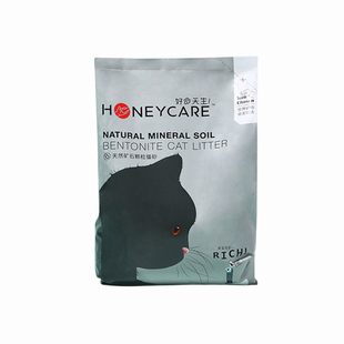 Honeycare好命天生活性炭矿石猫砂结团低尘除臭去味小颗粒20公斤
