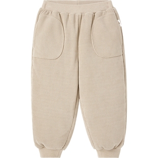 【商场同款】英氏超韧绒儿童御寒羽绒裤冬季宝宝束脚长裤保暖裤子