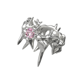 BOONEE幻影系列液态藤蔓环绕镶钻戒指时尚指环轻奢高级感情侣对戒