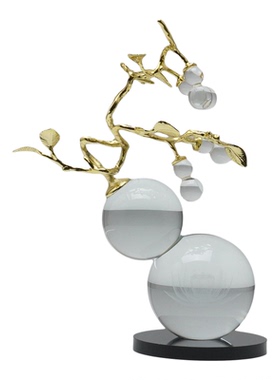 新中式水晶招财葫芦摆件