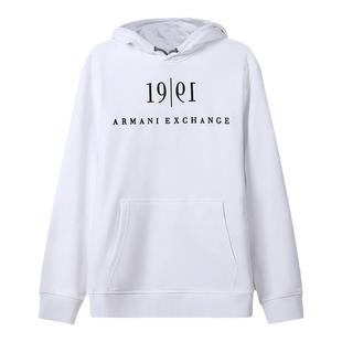 AX阿玛尼 男士连帽抽绳男装卫衣字母套头 6KZMFM ZJ6HZ