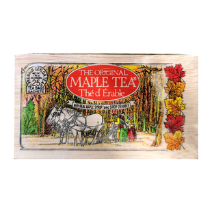 加拿大The Original Maple Tea 枫叶茶茶包精致木盒包装25包50g