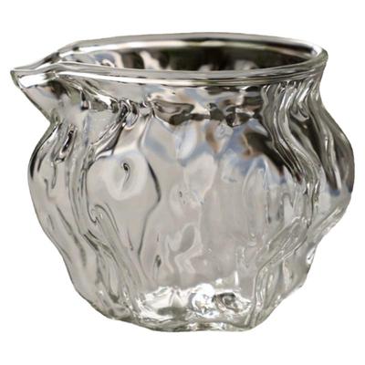 锤纹耐热玻璃核桃纹公道杯