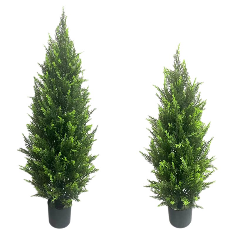 仿真绿植松柏树室内装饰摆件盆栽大型仿生绿色植物落地高级感假树