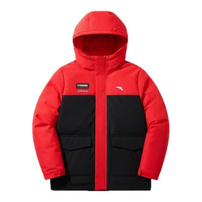 安踏儿童服装羽绒服2025秋冬四防科技上衣中长款大童保暖羽绒外套