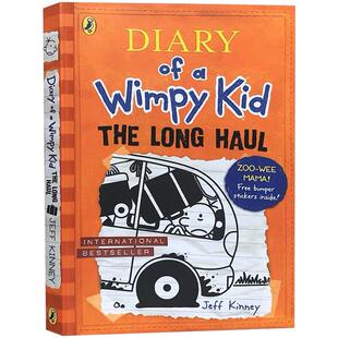 送音频英文原版Diary of a Wimpy Kid 9小屁孩日记系列The long haul儿童英语故事童书小学生漫画课外读物Jeff Kinney杰夫金尼