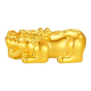 潮宏基好柿花生黄18K金转运珠串珠硬K手串手饰经典隔珠新年礼物女