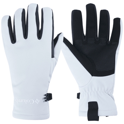 哥伦比亚女拒水干爽软壳运动手套