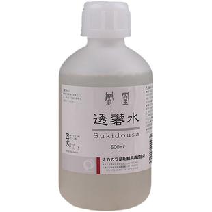 进口凤凰透矾水胶矾水/透胶液 胶矾水 胶水 胶液 工笔画宣纸绢熟宣漏矾直接用日本中川