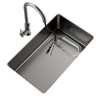 箭牌洗菜盆304不锈钢纳米水槽厨房家用水池洗碗池台下盆手工单槽