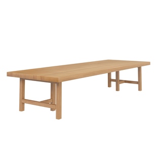 简约现代全实木会议桌椅组合图书馆长条大桌子办公长桌工作台原木