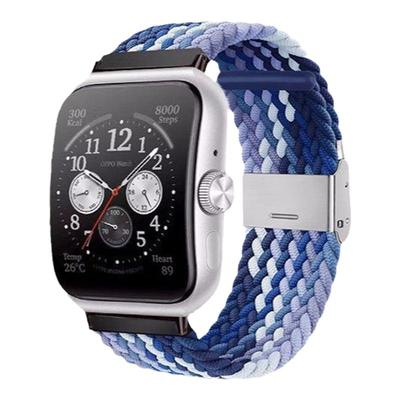 适用oppowatch3表带弹力编织表带