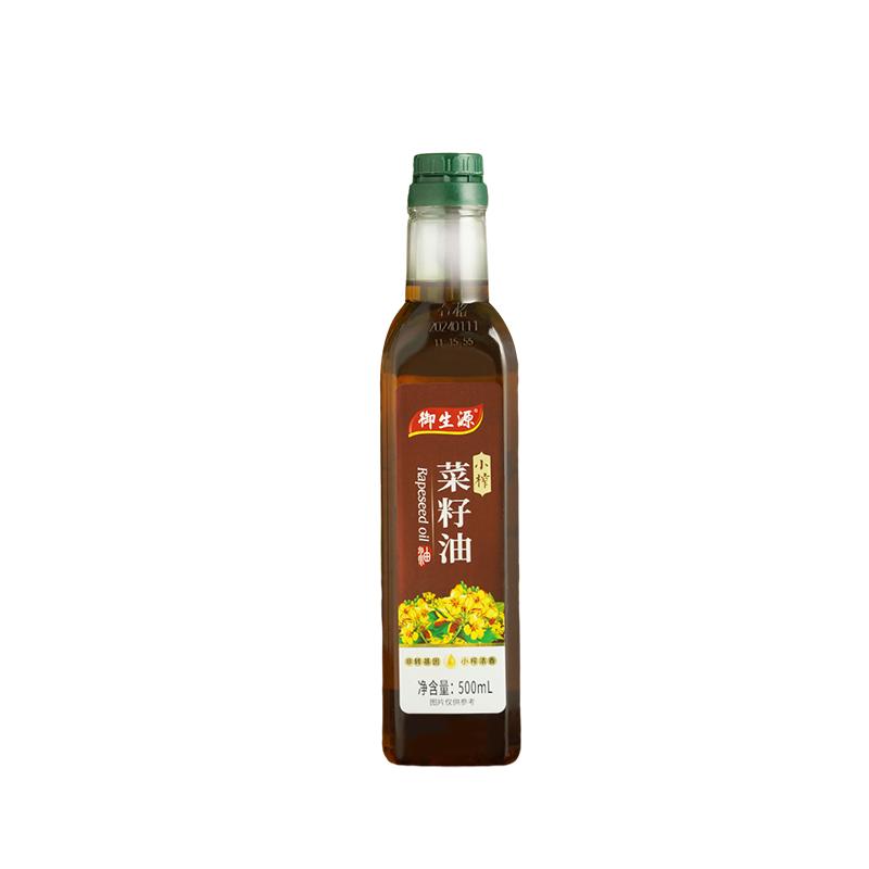 御生源农家自榨菜油非转基因压榨小瓶菜籽油500ml油菜子食用油