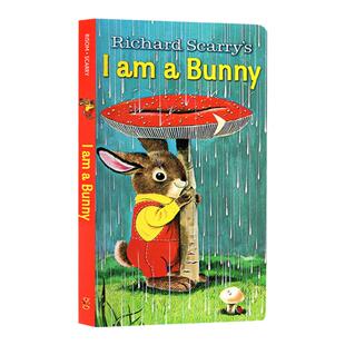iamabunny 我是一只兔子 I Am a Bunny 英文原版绘本低幼儿童英语启蒙纸板书richard scarry 宝宝早教认知图画书绘本四季读物