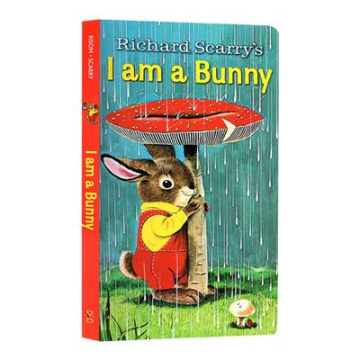 iamabunny 我是一只兔子 I Am a Bunny 英文原版绘本低幼儿童英语启蒙纸板书richard scarry 宝宝早教认知图画书绘本四季读物