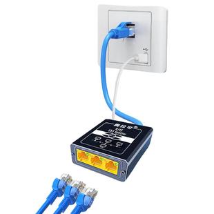 奥拉可:千兆网络分线器1分3交换机1进3出3台电脑同时上网独立IP分配一分三1000Mbps网络中继/扩展器