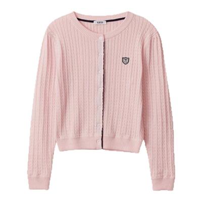 【现货】GED学院风针织开衫秋季女装韩系新款针织衫麻花针织上衣