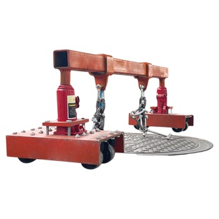 液压可移动撬吊起开锈死井盖工具器材可移动开双孔单孔井盖神器