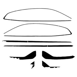 21-24款极氪001黑化套件钢琴漆黑色撞色车顶 车窗饰条亮黑tpu贴膜