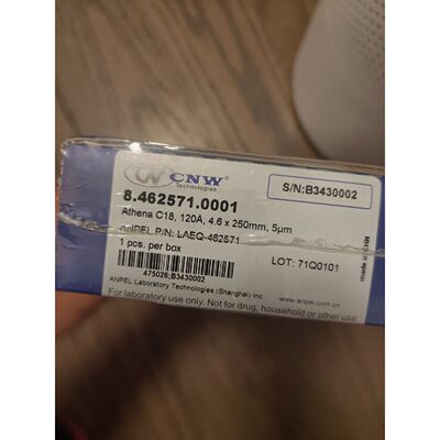 询价-安谱CNWC18色谱柱AthenaC18120A4