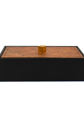 意大利高级定制真皮木纹首饰盒