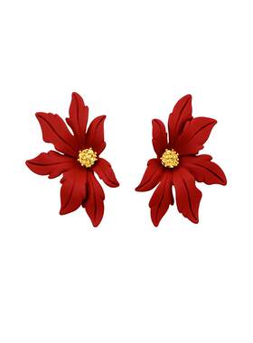 红叶银针气质微奢一撇一捺饰品