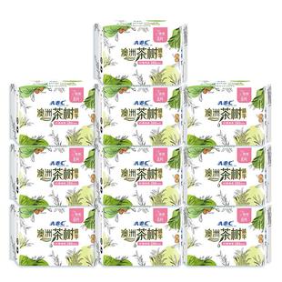 ABC卫生巾女澳洲茶树网感夜用280mm防漏棉柔正品姨妈巾组合包邮