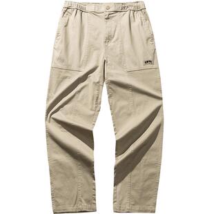 安踏潮流百搭休闲运动长裤男女同款美式复古宽松直筒裤172448505