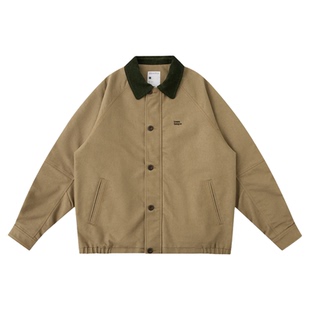 TreesBasic洗水仿牛仔布3M保暖棉夹克外套男复古棉服2025秋冬新款