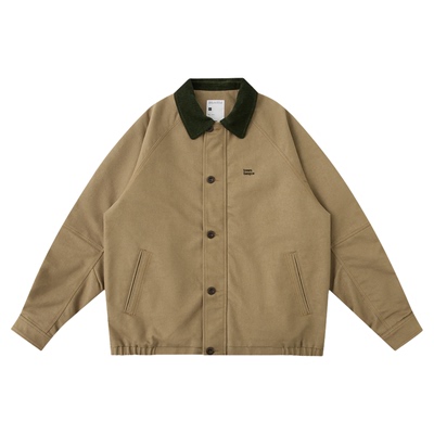 TreesBasic洗水仿牛仔布3M保暖棉夹克外套男复古棉服2025秋冬新款