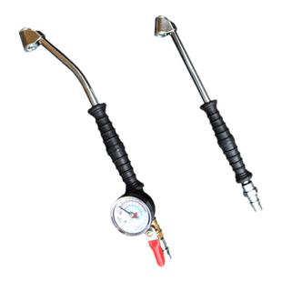 汽车轮胎加气杆大车货车三轮摩托自行车单车气压表冲气咀打气工具