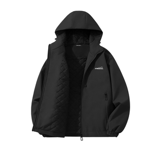 GV真维斯棉服男冲锋夹棉外套男款加厚冬季2025新款冬装男士夹克C