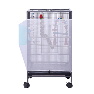 玄凤虎皮鹦鹉鸟笼防溅洒罩特大号笼子专用挡板防飞溅纱网网罩布衣