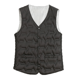 雅鹿羽绒马甲男2025新款男V领羽绒服内胆修身内搭鸭绒背心