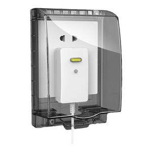 国际电工卫生间智能马桶插座粘贴式防水盒加高加长漏电防溅保护罩