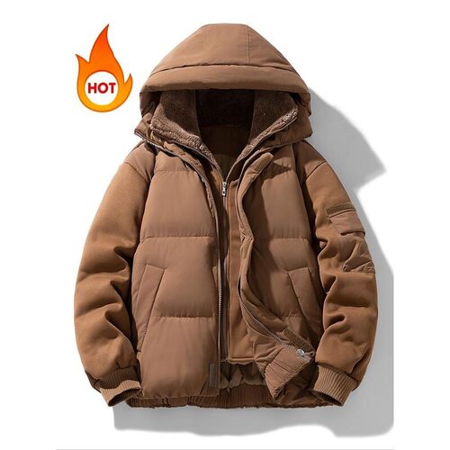 R 36568 Men's Hooded Cotton Jacket 棉衣外套 亚马逊跨境欧美外