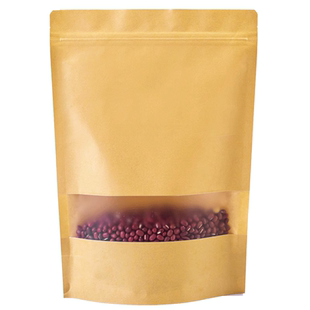 牛皮纸自封袋茶叶食品包装袋土特产封口袋加厚防水零食收纳定制袋