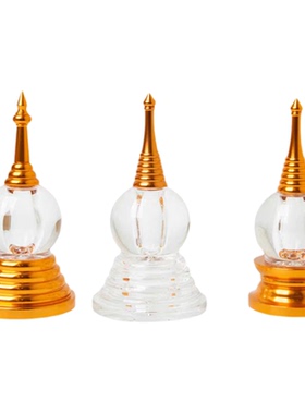 水晶舍利塔亚克力装藏佛塔藏式摆件舍利瓶嘎乌瓶宝瓶装舍利子瓶