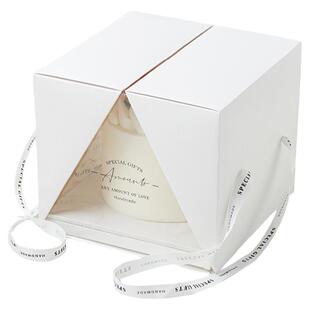 手提4/6/8寸透明慕斯生日双千层蛋糕盒包装盒纸盒高级感高端定制