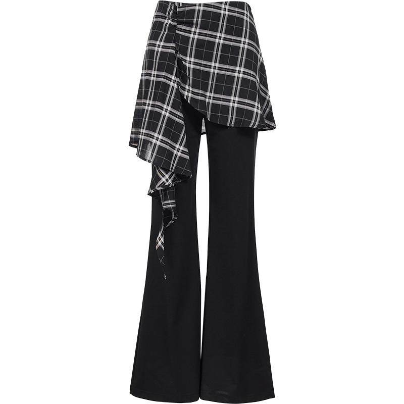 ONLY含莱赛尔可拆卸裙摆休闲裤女
