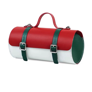 蠢小鱼圆筒剑桥包真皮斜挎包diy手工包自制材料包新年送女友礼物