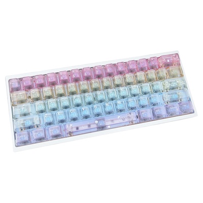 彩虹系列PC雾透机械键帽Ai3D工艺原厂高度适Wooting小蜜蜂迈从