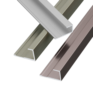 铝合金护墙板收口条铝材装饰包边条凹槽木板收边条碳晶板c型卡扣