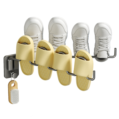 晒鞋架免打孔可旋转折叠壁挂阳台