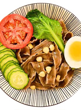 荞麦刀削面宽面0脂肪无糖精糖尿饼病人吃的专用控糖黑麦面条主食