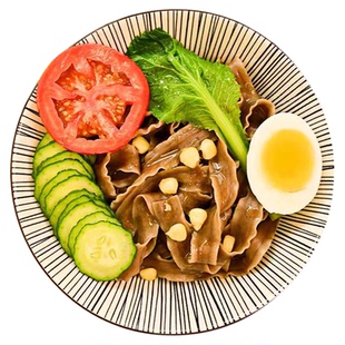 荞麦刀削面条宽面0脂肪无糖精杂粗粮糖人吃的食品乔麦黑麦餐主食