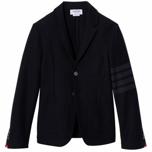 [12期免息]THOM BROWNE 男士经典四条纹棉质西服外套