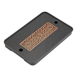 仿乌金瓷石茶盘家用茶具茶台储水排水式干泡石头轻奢现代茶盘托盘