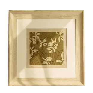美式简约原木色正方形相框挂墙素描作品装裱刺绣展示空框画框边框