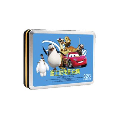 迪士尼英语动画片u盘电影高清儿童原版英文车载优盘usb非dvd碟片